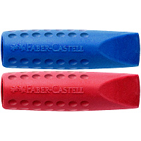 Набор ластиков-колпачков Faber-Castell "Grip 2001" 2шт., трехгранные, ассорти, пакет фото Набор ластиков-колпачков Faber-Castell "Grip 2001" 2шт., трехгранные, ассорти, пакет