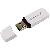 Флеш-диск 16 GB, SMARTBUY Paean, USB 2.0, белый, SB16GBPN-W фото Флеш-диск 16 GB, SMARTBUY Paean, USB 2.0, белый, SB16GBPN-W