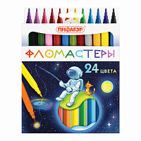 Фломастеры ПИФАГОР "Космическая одиссея", 24 цвета, вентилируемый колпачок, 152446 фото Фломастеры ПИФАГОР "Космическая одиссея", 24 цвета, вентилируемый колпачок, 152446