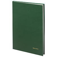 Книга учета 96 л., клетка, твердая, бумвинил, блок офсет, А4 (200х290 мм), BRAUBERG, зеленая, 130222 фото Книга учета 96 л., клетка, твердая, бумвинил, блок офсет, А4 (200х290 мм), BRAUBERG, зеленая, 130222