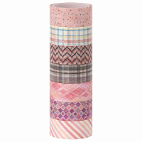Клейкие WASHI-ленты для декора ОТТЕНКИ РОЗОВОГО, 15 мм х 3 м, 7 цветов, рисовая бумага, ОСТРОВ СОКРОВИЩ, 661704 фото Клейкие WASHI-ленты для декора ОТТЕНКИ РОЗОВОГО, 15 мм х 3 м, 7 цветов, рисовая бумага, ОСТРОВ СОКРОВИЩ, 661704