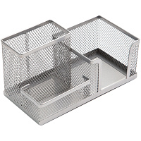 Настольная подставка Berlingo "Steel&Style", 3 секции, металлическая, серебристая