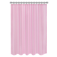 Шторка для ванной ПОЛИЭСТЕР, 180х180 см, кольца в комплекте, РОЗОВЫЙ БРИЛЛИАНТ, PRIMILA (ПРИМИЛА), 700092