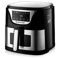 Аэрогриль BRAYER BR2037, 1500 Вт, 5 л, 7 программ, таймер, сенсорное управление, нержавеющая сталь фото Аэрогриль BRAYER BR2037, 1500 Вт, 5 л, 7 программ, таймер, сенсорное управление, нержавеющая сталь