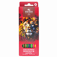 Карандаши цветные KOH-I-NOOR "RED LION" 18 цветов, шестигранные, 2,8 мм, натуральное дерево, 3553/18, 3553018063KS фото Карандаши цветные KOH-I-NOOR "RED LION" 18 цветов, шестигранные, 2,8 мм, натуральное дерево, 3553/18, 3553018063KS