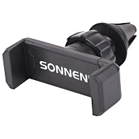 Держатель для телефона в авто на решетку вентиляции SONNEN, зажим до 85 мм, вращение 360°, 354922 фото Держатель для телефона в авто на решетку вентиляции SONNEN, зажим до 85 мм, вращение 360°, 354922