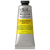 Краска акриловая художественная Winsor&Newton "Galeria", 60мл, туба, бледно-желтый кадмий фото Краска акриловая художественная Winsor&Newton "Galeria", 60мл, туба, бледно-желтый кадмий