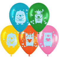 Воздушные шары, 10шт., М12/30см, MESHU "Kids friends", пастель, ассорти фото Воздушные шары, 10шт., М12/30см, MESHU "Kids friends", пастель, ассорти