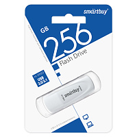 Память Smart Buy "Crown" 256GB, USB 3.0 Flash Drive, белый фото Память Smart Buy "Crown" 256GB, USB 3.0 Flash Drive, белый