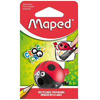 Точилка MAPED "Croc Croc Easy", в виде божьей коровки, с контейнером, блистер, 018114 фото Точилка MAPED "Croc Croc Easy", в виде божьей коровки, с контейнером, блистер, 018114