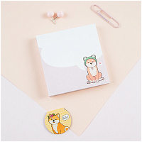 Блок для записей MESHU "Cute dog", 8,5*8,5*1,1см, 100л., на склейке фото Блок для записей MESHU "Cute dog", 8,5*8,5*1,1см, 100л., на склейке