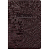 Телефонная книга А5, 80л., кожзам, BG "Reptile. Burgundy", с вырубкой фото Телефонная книга А5, 80л., кожзам, BG "Reptile. Burgundy", с вырубкой