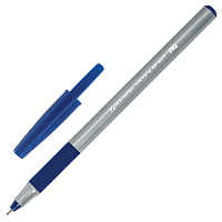 Ручка шариковая с грипом BRAUBERG "i-STICK POINT", СИНЯЯ, корпус серый, игольчатый узел 0,7 мм, линия письма 0,35 мм, 144021 фото Ручка шариковая с грипом BRAUBERG "i-STICK POINT", СИНЯЯ, корпус серый, игольчатый узел 0,7 мм, линия письма 0,35 мм, 144021