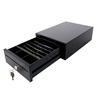 Ящик денежный механический ФОРТ 2M, 205х302х95 мм, без подключения ККМ, черный, 22463