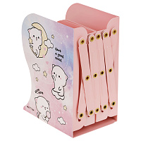 Подставка для книг MESHU "Cute kittens", металлическая, 3 отделения, раздвижная фото Подставка для книг MESHU "Cute kittens", металлическая, 3 отделения, раздвижная