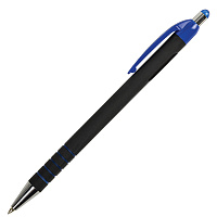 Ручка шариковая автоматическая BRAUBERG "Office Style", СИНЯЯ, корпус черный, пишущий узел 0,5 мм, линия письма 0,3 мм, 144222 фото Ручка шариковая автоматическая BRAUBERG "Office Style", СИНЯЯ, корпус черный, пишущий узел 0,5 мм, линия письма 0,3 мм, 144222