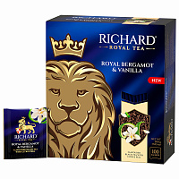 Чай черный Richard Royal Bergamot & Vanilla 100 сашет