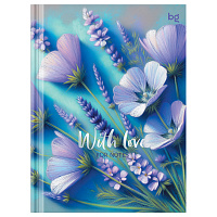 Бизнес-блокнот А6, 80л., BG "Flowers with love", матовая ламинация, тиснение фольгой фото Бизнес-блокнот А6, 80л., BG "Flowers with love", матовая ламинация, тиснение фольгой