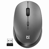 Мышь беспроводная DEFENDER Auris MB-027, USB, 3 кнопки + 1 колесо-кнопка, оптическая, серая, 52029 фото Мышь беспроводная DEFENDER Auris MB-027, USB, 3 кнопки + 1 колесо-кнопка, оптическая, серая, 52029