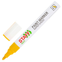 Маркер-краска лаковый (paint marker) 2-4 мм ЖЕЛТЫЙ, НИТРО-ОСНОВА, STAFF PROFIT, для любых поверхностей, 152583 фото Маркер-краска лаковый (paint marker) 2-4 мм ЖЕЛТЫЙ, НИТРО-ОСНОВА, STAFF PROFIT, для любых поверхностей, 152583