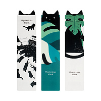Закладка для книг, 40*180мм, MESHU "Cat ink", ассорти фото Закладка для книг, 40*180мм, MESHU "Cat ink", ассорти
