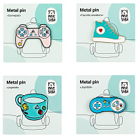 Набор металлических значков MESHU "Gamer Набор металлических значков MESHU "Gamer