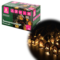Электрогирлянда-нить комнатная "Домики дерево", 2 м, 10 LED, теплый белый, на батарейках, ЗОЛОТАЯ СКАЗКА, 591728 фото Электрогирлянда-нить комнатная "Домики дерево", 2 м, 10 LED, теплый белый, на батарейках, ЗОЛОТАЯ СКАЗКА, 591728