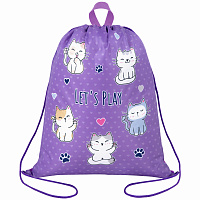 Мешок для обуви BRAUBERG KIDS, с петлей, 42х34 см, "Playing kittens", 272413 фото Мешок для обуви BRAUBERG KIDS, с петлей, 42х34 см, "Playing kittens", 272413