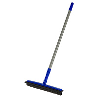 Щетка с резиновой щетиной и сгоном OfficeClean Professional 32см, щетина 3,5см, рукоятка 72-120см фото Щетка с резиновой щетиной и сгоном OfficeClean Professional 32см, щетина 3,5см, рукоятка 72-120см