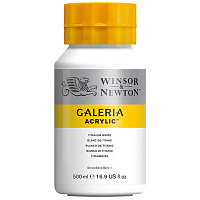 Краска акриловая художественная Winsor&Newton "Galeria", 500мл, банка, титановые белила фото Краска акриловая художественная Winsor&Newton "Galeria", 500мл, банка, титановые белила