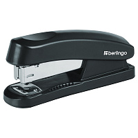Степлер №24/6, 26/6 Berlingo "Universal" до 30л., пластиковый корпус, черный фото Степлер №24/6, 26/6 Berlingo "Universal" до 30л., пластиковый корпус, черный