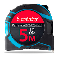 Рулетка измерительная Smartbuy, 5м*19мм, прорезиненный корпус, 2 фиксатора, усиленный зацеп фото Рулетка измерительная Smartbuy, 5м*19мм, прорезиненный корпус, 2 фиксатора, усиленный зацеп