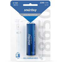 Аккумулятор Smartbuy LI18650 2200mAh 1BL фото Аккумулятор Smartbuy LI18650 2200mAh 1BL