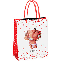 Пакет подарочный 18*23*10см MESHU "Present for you", глянцевая ламинация фото Пакет подарочный 18*23*10см MESHU "Present for you", глянцевая ламинация