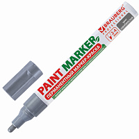 Маркер-краска лаковый (paint marker) 4 мм, СЕРЕБРЯНЫЙ, БЕЗ КСИЛОЛА (без запаха), алюминий, BRAUBERG PROFESSIONAL, 150875 фото Маркер-краска лаковый (paint marker) 4 мм, СЕРЕБРЯНЫЙ, БЕЗ КСИЛОЛА (без запаха), алюминий, BRAUBERG PROFESSIONAL, 150875