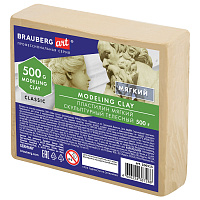 Пластилин скульптурный BRAUBERG ART CLASSIC, телесный, 0,5 кг, мягкий, 106515 фото Пластилин скульптурный BRAUBERG ART CLASSIC, телесный, 0,5 кг, мягкий, 106515