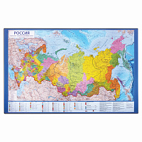 Коврик-подкладка настольный для письма (590х380 мм), с картой России, BRAUBERG, 236776 фото Коврик-подкладка настольный для письма (590х380 мм), с картой России, BRAUBERG, 236776