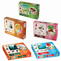 Настольная игра Лото для детей, картонное (6 полей, 48 карточек), АССОРТИ, 10 КОР фото Настольная игра Лото для детей, картонное (6 полей, 48 карточек), АССОРТИ, 10 КОР