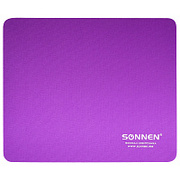 Коврик для мыши SONNEN "PURPLE", резина + ткань, 220х180х3 мм, 513307 фото Коврик для мыши SONNEN "PURPLE", резина + ткань, 220х180х3 мм, 513307