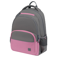 Рюкзак Berlingo U3 "Grey-pink" 41*29,5*13,5см, 2 отделения, 4 кармана, эргономичная спинка фото Рюкзак Berlingo U3 "Grey-pink" 41*29,5*13,5см, 2 отделения, 4 кармана, эргономичная спинка