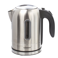 Чайник SONNEN KT-1755, 1,7 л, 2200 Вт, закрытый нагревательный элемент, нержавеющая сталь, 453419 фото Чайник SONNEN KT-1755, 1,7 л, 2200 Вт, закрытый нагревательный элемент, нержавеющая сталь, 453419