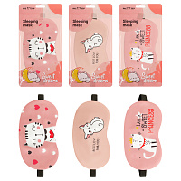 Маска для сна MESHU "Pinky cats", пакет zip-lock, европодвес фото Маска для сна MESHU "Pinky cats", пакет zip-lock, европодвес