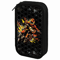 Пенал ЮНЛАНДИЯ, 2 отделения, ламинированный картон, конгрев, 19х11 см, "Fire moto", 273496 фото Пенал ЮНЛАНДИЯ, 2 отделения, ламинированный картон, конгрев, 19х11 см, "Fire moto", 273496