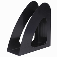 Лоток вертикальный для бумаг BRAUBERG "Delta", 240х90х240 мм, черный, 237239 фото Лоток вертикальный для бумаг BRAUBERG "Delta", 240х90х240 мм, черный, 237239