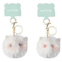 Брелок MESHU "Fluffy", исск. мех, ассорти фото Брелок MESHU "Fluffy", исск. мех, ассорти