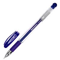 Ручка гелевая с грипом BRAUBERG "Geller", СИНЯЯ, игольчатый узел 0,5 мм, линия письма 0,35 мм, 141179