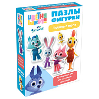 Пазлы-фигурки 14 эл. Origami "Цветняшки фото Пазлы-фигурки 14 эл. Origami "Цветняшки