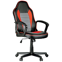 Кресло игровое Helmi HL-S08 "Rally", экокожа черная/серая/красная фото Кресло игровое Helmi HL-S08 "Rally", экокожа черная/серая/красная