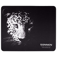 Коврик для мыши SONNEN "LEOPARD", резина + ткань, 220х180х3 мм, 513314 фото Коврик для мыши SONNEN "LEOPARD", резина + ткань, 220х180х3 мм, 513314