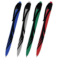 Ручка шариковая автоматическая BRAUBERG "ULTRA COLOR CLASSIC", корпус ассорти, СИНЯЯ, пишущий узел 0,7 мм, линия письма 0,35 мм, 144498